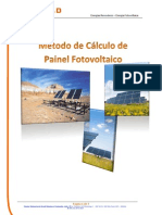 Método de Cálculo de Painel Fotovoltaico
