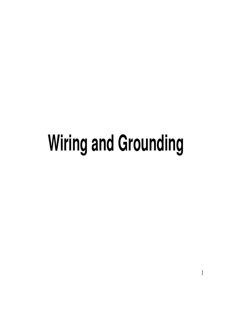 4Wiring and Grounding PDF Electrical Wiring Physical Quantities
