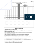 Form 12 Tabulation Card