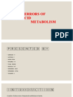 Inborn Errors of Aminoacid Metabolism