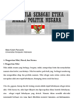 Pancasila sebagai Moral