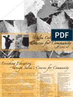 Salem College Courses for Community - Fall 2011
