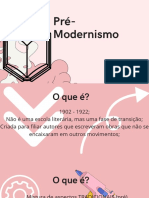 Pré-Modernismo: Prof Cristina
