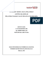 Summary Modul Mata Pelatihan Agenda Berakhlak Pelatihan Dasar Calon Pegawai Negeri Sipil