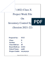 Project Work Class X Web