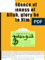 Grade 7 Answers Evidence To The Oneness of Allah