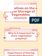 Guidelines On The Proper Storage of Vegetables