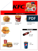 KFC Food Details Details