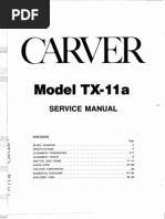 Carver TX-11a Service Manual