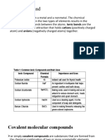 Ionic and Covalent Compounds: Properties and Uses