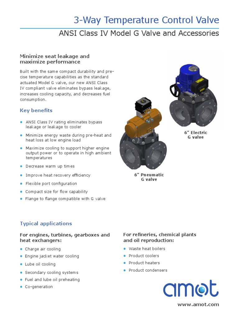 Datasheet ANSI IV GG Temp Control Valve 1121rev3 PDF Viscosity Valve
