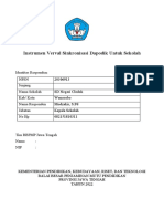 Instrumen Pendampingan Verval Dapodik SDN Cledok