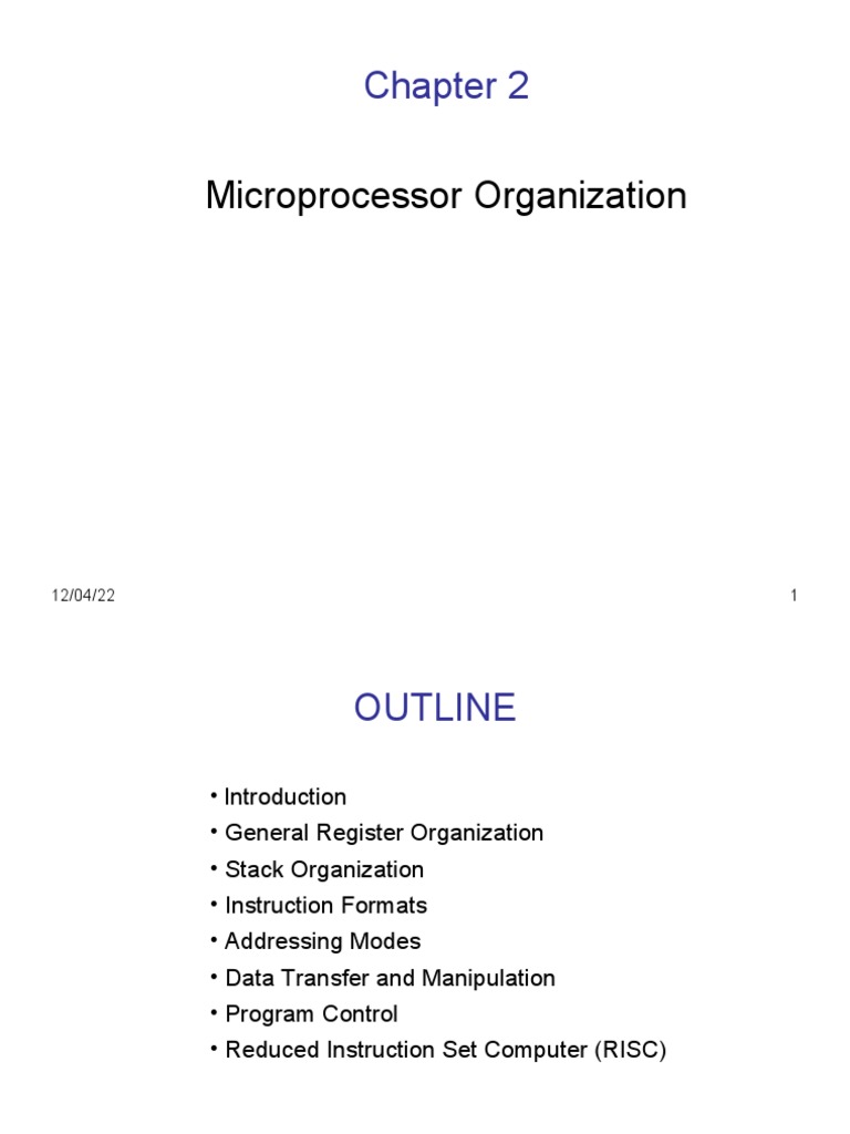 Chapter Two Assembly Programming Note | PDF | Central Processing Unit ...