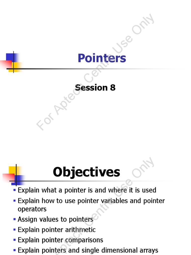 Session 8 | PDF | Pointer (Computer Programming) | Computing