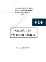 Giải bài tập Tài chính hành vi - ĐH Kinh tế TP Hồ Chí Minh (download tai tailieutuoi.com)