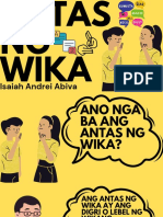 Isaiah Andrei Abiva Filipino Major Peta - PPT NG ANTAS NG WIKA