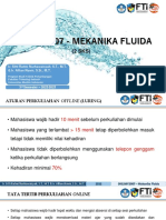 MEKANIKA FLUIDA - Kontrak Kuliah