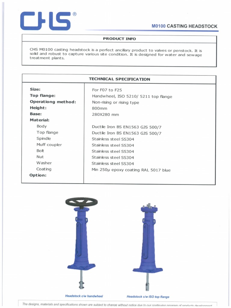 Casting Headstock PDF