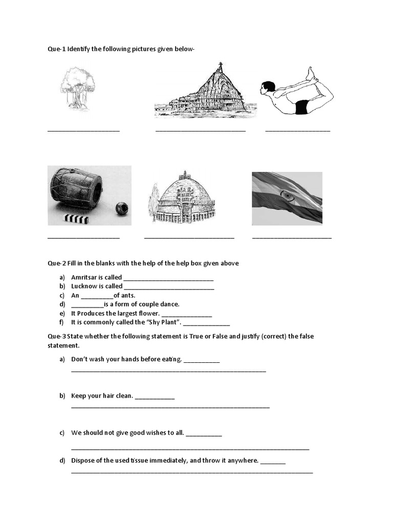 GK WORKSHEET | PDF