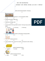 Kisi - Kisi Matematika A. Pilihlah Salah Satu Jawaban Yang Benar Antara A, B Atau C Dengan Memberikan Tanda (X)