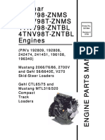 Yanmar engine parts manual ctl65-ctl75 compact track loader