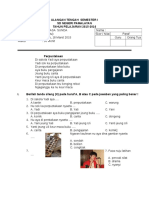 Ulangan Tengah Semester I SD Negeri Pamalayan TAHUN PELAJARAN 2015-2016