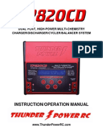 Thunder Power RC Instruction Manual TP820CD Rev 02.24.11 For V3.5+