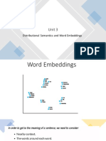 Unit - 3 Distributional Semantics and Word Embedding