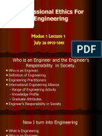 Module 1 Who Is An Engineer and The Engineer's Responsibility