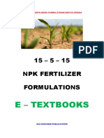 15 5 15 Liquid NPK Dripping and Foliar Fertilizers Formulations and Production Processes