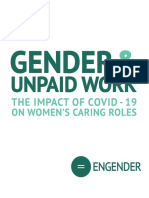 Engender -  Gender and Unpaid Work - The Impact of Covid19 Coronavirus on Womens Caring Roles