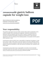 Swallowable Gastric Balloon Capsule For Weight Loss PDF 1899874345439941