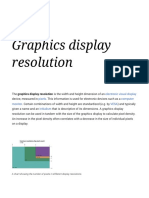 Graphics Display Resolution Explained