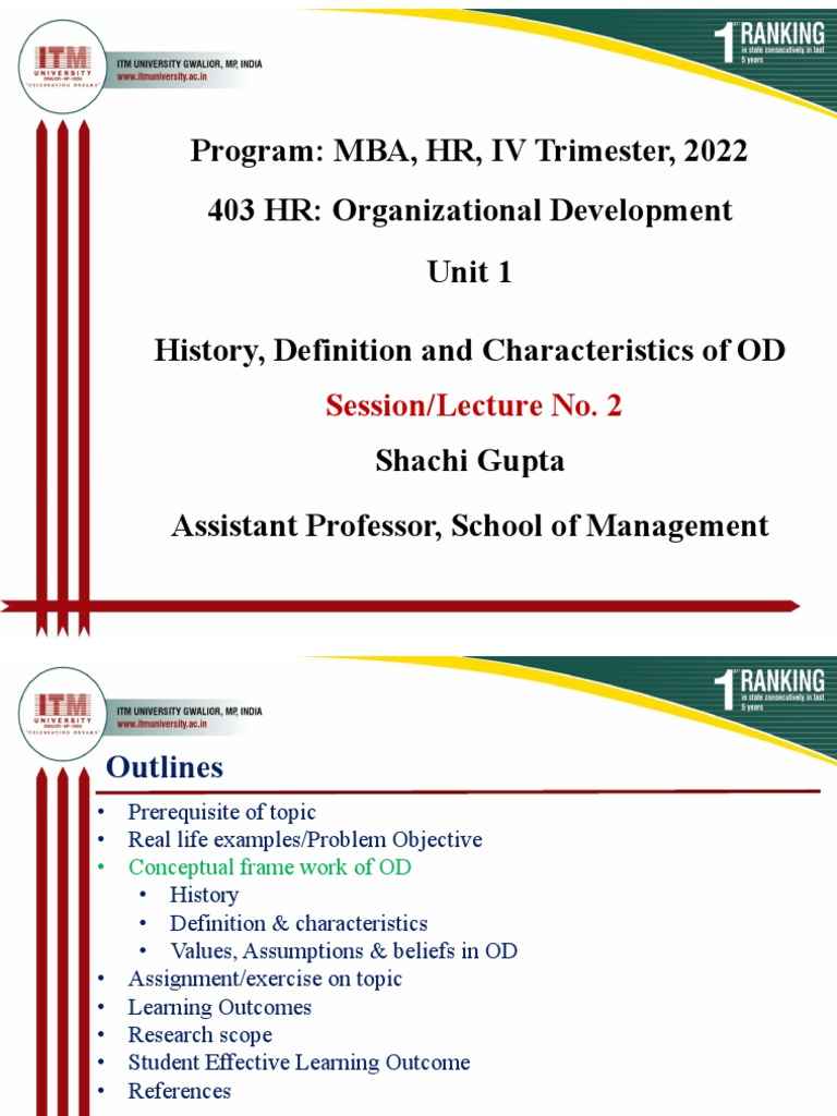 Unit1 History Definition and Characterstics of OD PDF Organization