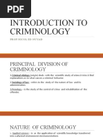 Introduction To Criminology 1