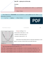 Funções Crescentes e Decrescentes