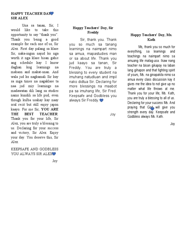 Happy Teacher Day PDF