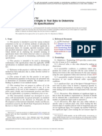 Standard Practice For Using Significant Digits in Test Data To Determine Conformance With Specifications