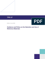 TPS 57 Guidance and Policy On The Selection and Use of Reference Materials