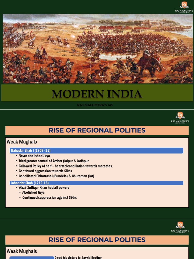 Modern Indian History | PDF | British Raj