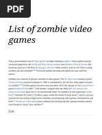 List of Zombie Game