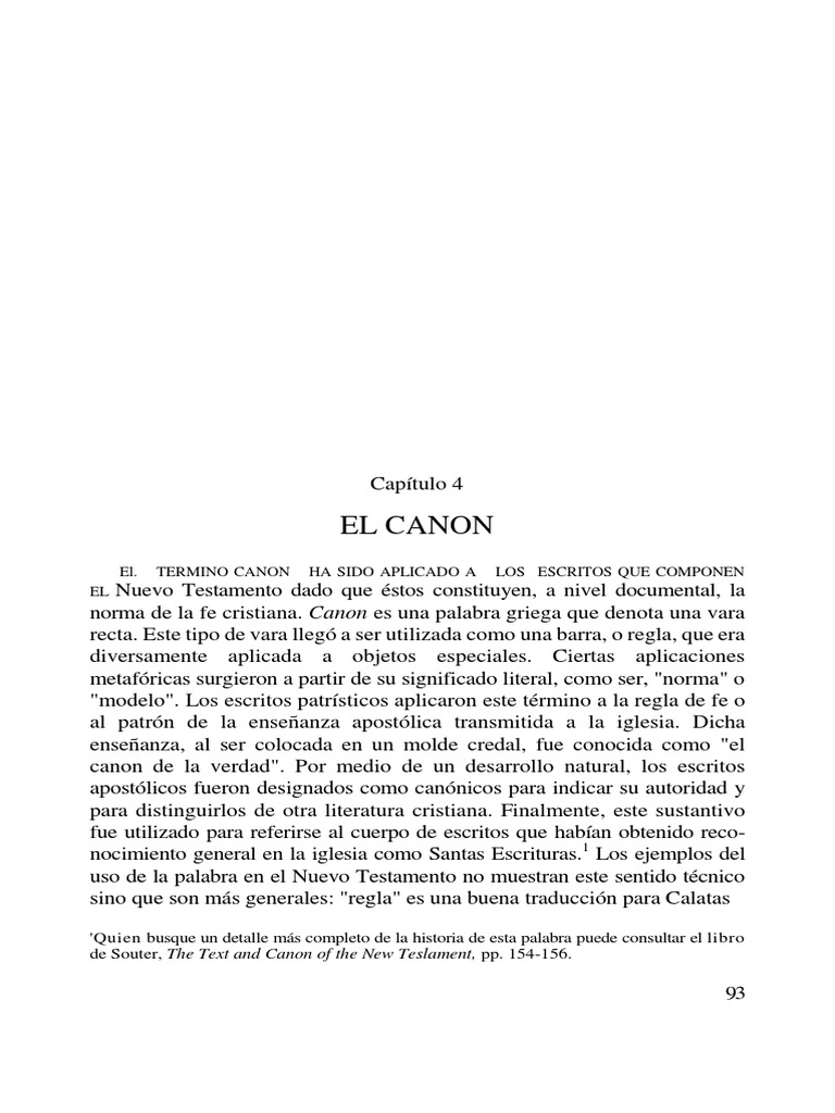 El Canon | PDF