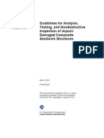 Guidelines for Analysis, Testing, and Nondestructive Inspection of Impact-Damaged Composite Sandwich Structures