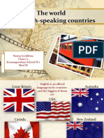 English Speaking Counries The Main Features