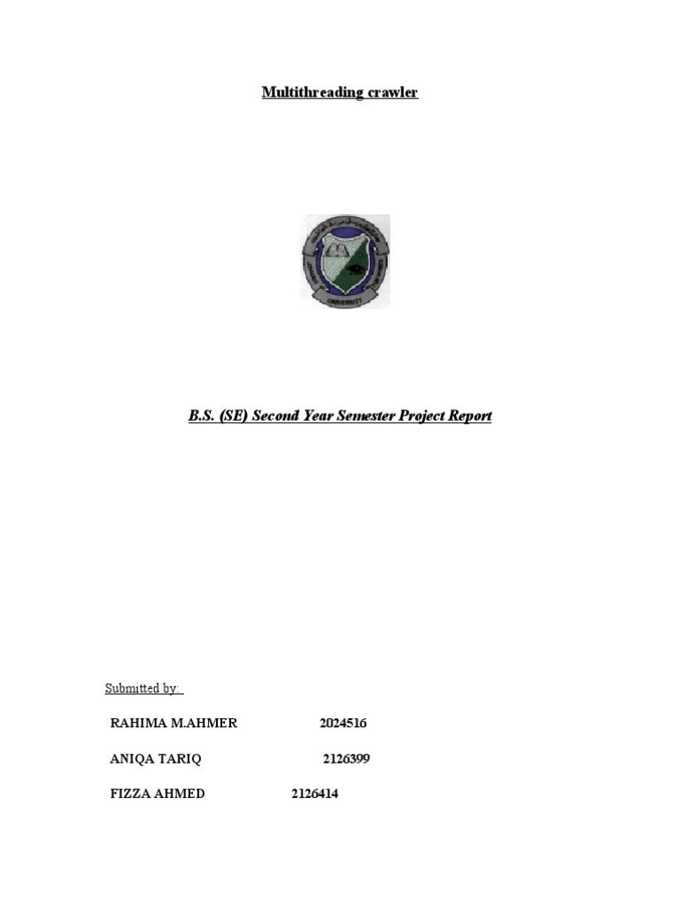 Multithreading Crawler Project OS PDF World Wide  & 