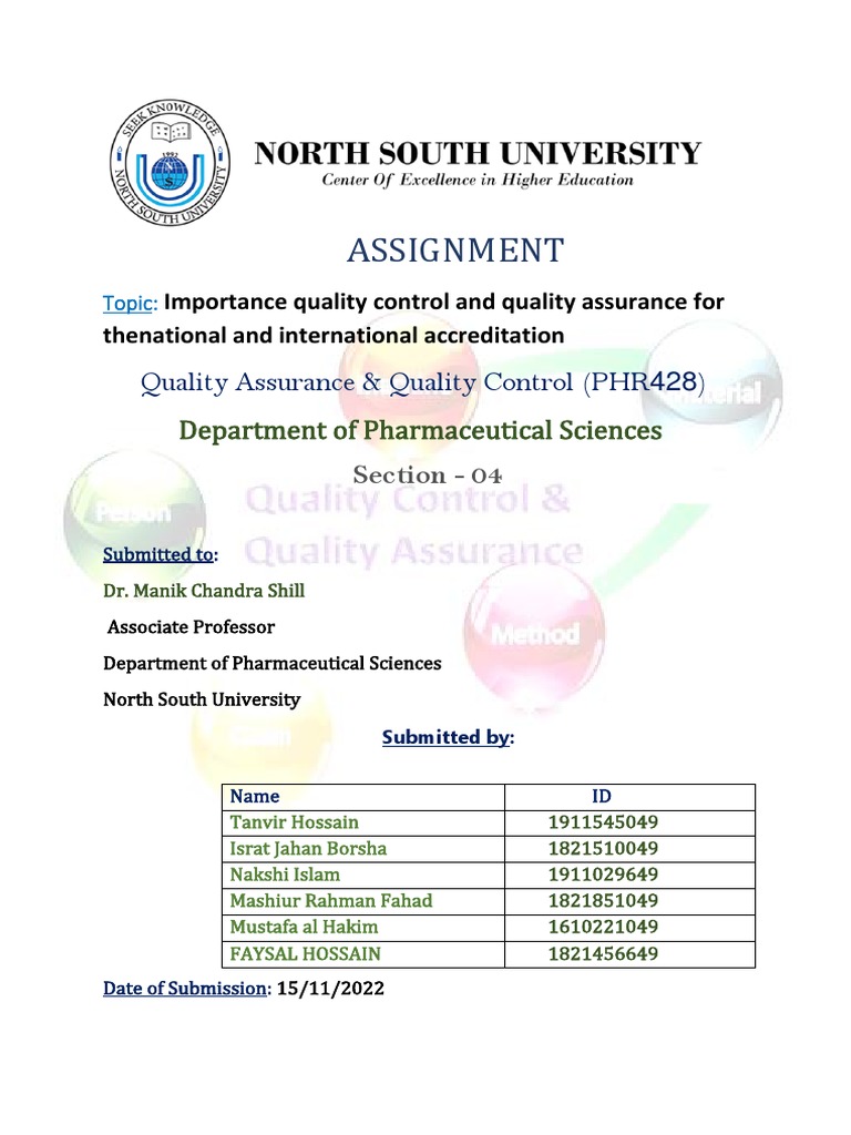 Quality Control for Accreditation Success | PDF | Quality Assurance ...