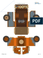 Cars2 Tow Mater Paper Craft Printable 0511
