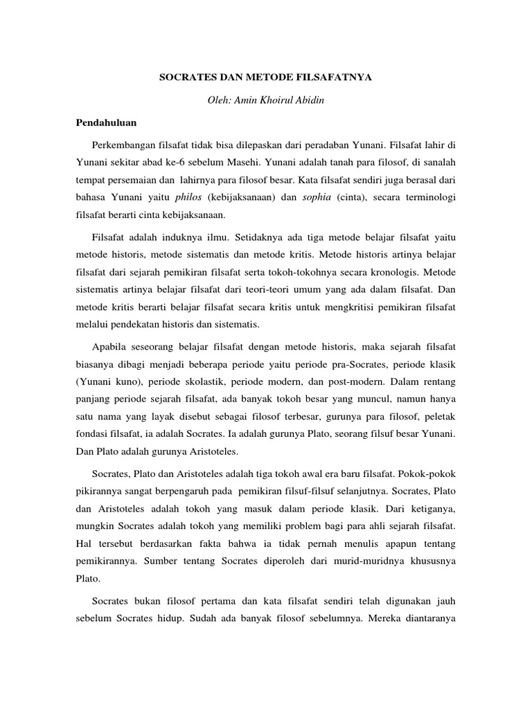 Mempelajari Metode Socrates Pdf