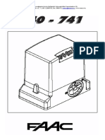 Használati Utasítás MASCO - FAAC - 740 - 741 - Tolo