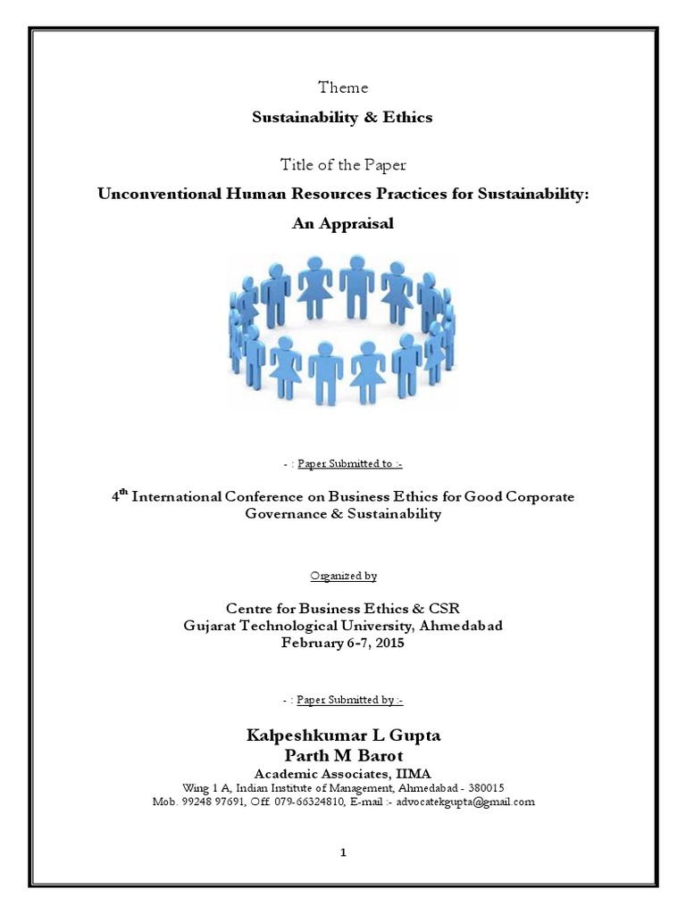 Unconventional Human Resource Practices | PDF | Human Resource ...